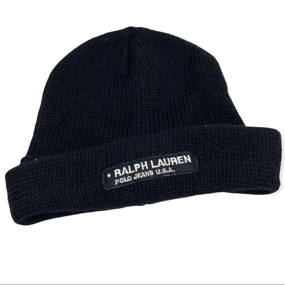 vintage Polo Ralph Lauren Wool blend Knitted Beanie